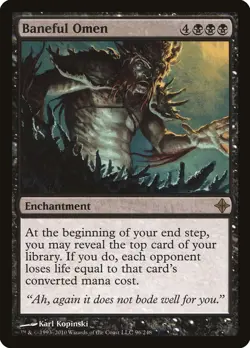 MTG Baneful Omen ** Rise of the Eldrazi ** English - Image 1