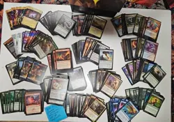 Large MTG card lot, 99+% common/ uncommon and lots of land cards mixed cards - Image 4