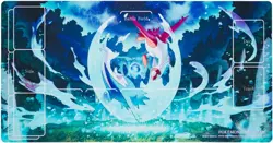 Pokemon Center Original Pokemon Card Game Rubber Play Mat Latias Latios - Image 1