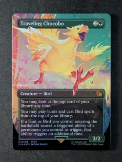 2025 MTG TRAVELING CHOCOBO #0406 Final Fantasy Mythic Rare Foil (B) - Image 1