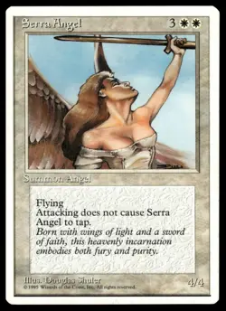 MTG Fourth Edition - Serra Angel - Lightly played - Image 1