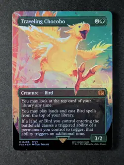 2025 Magic: The Gathering TRAVELING CHOCOBO #0406 Final Fantasy Mythic Rare Foil - Image 1