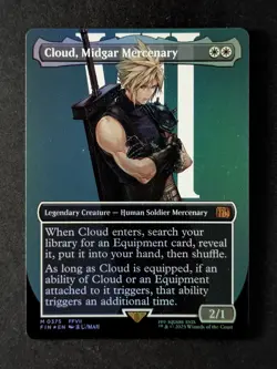 2025 MTG CLOUD, MIDGAR MERCENARY #0375 Final Fantasy Mythic Rare Foil - Image 1