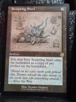 Sculpting Steel (Schematic) 113 The Brothers' War: Retro Frame Artifacts MTG NM - Image 1