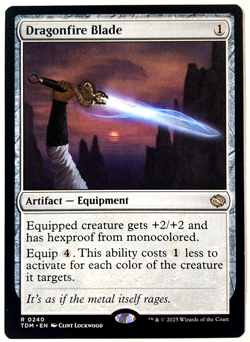 MTG Dragonfire Blade Tarkir: Dragonstorm 240 NM - Image 1