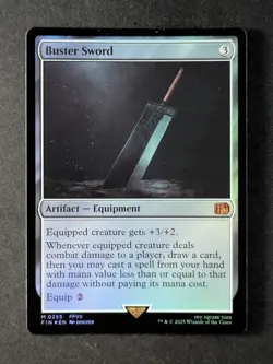 2025 Magic: The Gathering BUSTER SWORD #0255 Final Fantasy Mythic Rare Foil - Image 1