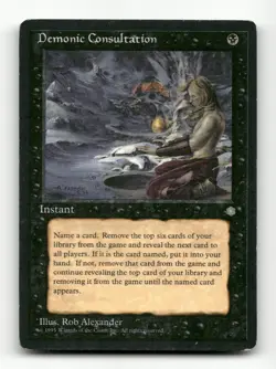 Demonic Consultation Ice Age #9 Magic the Gathering - Image 1