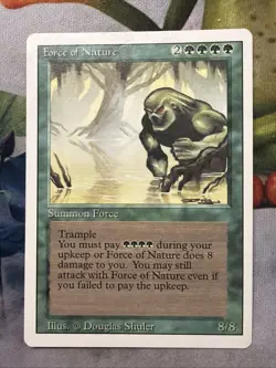 1x Force Of Nature- Revised Edition- LP- Mtg Magic The Gathering Card - Image 1