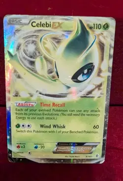 Pokemon TCG Celebi EX 9/149 Boundaries Crossed Holo Ultra Rare 110 HP 2012 - Image 1