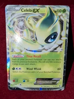 Pokemon TCG Celebi EX 9/149 Boundaries Crossed Holo Ultra Rare 110 HP 2012 - Image 3