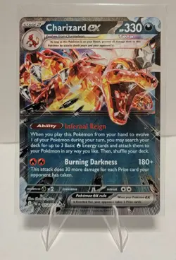 Charizard ex 054/091 Double Rare Paldean Fates Pokemon NM - Image 1