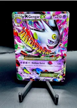 Pokemon TCG M Gengar EX XY166 Mega EX Promo Holo 210HP Psychic - Image 1