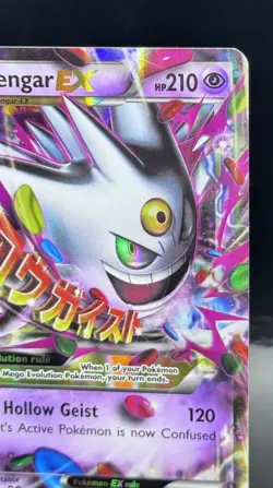 Pokemon TCG M Gengar EX XY166 Mega EX Promo Holo 210HP Psychic - Image 3