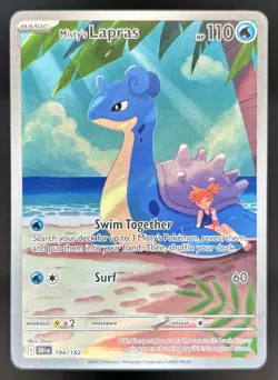 2025 Pokemon Destined Rivals Misty's Lapras #194/182 - Image 1