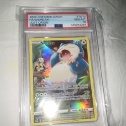 THE POKEMON SNORLAX TG10/TG30 LOST ORIGIN HOLO ULTRA RARE 150HP ENGLISH PSA 10 - Image 1