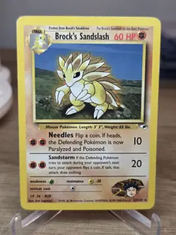 Brock's Sandslash 23/132 Gym Heroes Rare Pokemon Card - Image 1