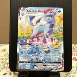Pokemon Glaceon VMAX Secret Rare Full Art Holo Evo Skies 209/203 PACK FRESH 🤩 - Image 1