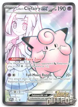 Lillie's Clefairy ex 195 Holo Promo Scarlet & Violet Promo Pokemon NM - Image 1