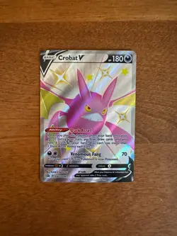 Crobat V SWSH098 Sword & Shield Promo 2021 English Pokemon Card NM -- Box Fresh! - Image 1
