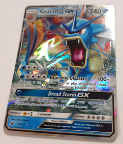Pokemon TCG Gyarados GX 18/111 SM - Crimson Invasion Ultra Rare NM - see photos! - Image 1