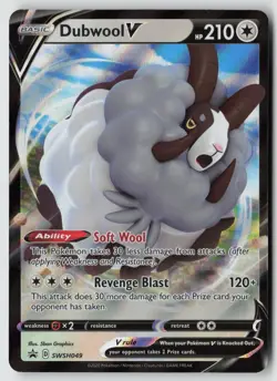 Dubwool V SWSH049 Holo Promo Sword & Shield Promo Pokemon Near Mint - Image 1