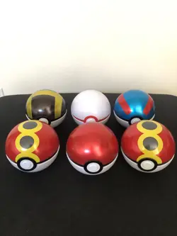 Pokemon Poke Ball Tin Lot Of 6 Empty No Packs - Image 1
