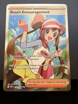 2026 Pokemon Perfect Order #114/088 Rosa's Encouragement Ultra Rare Full Art NM - Image 1