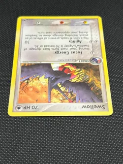 Pokemon Tcg Swellow 15/17 Pop Series 1 Non Holo - Image 3