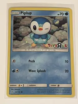 Pokemon Piplup 032/156 Promo Holo Toys R Us BACK EDGE WEAR CHECK PHOTOS - Image 1