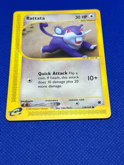 Pokemon TCG Rattata 128/165 Expedition Base Non Holo - Image 2