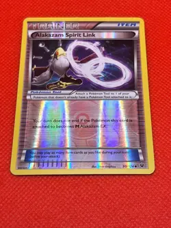 Pokemon Tcg Alakazam Spirit Link 90/124 Fates Collide Reverse Holo - Image 2