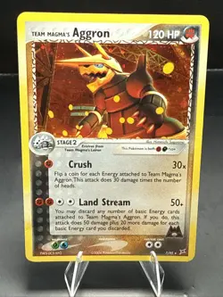 Pokemon Card Team Magma's Aggron 7/95 Holo Foil Magma vs Aqua LP - Image 1