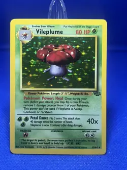 Pokemon Card - Vileplume Jungle 15/64 Vintage Holo Rare MP - Image 1