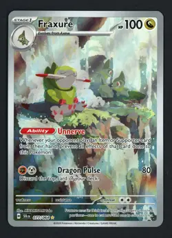 Fraxure 077/064 SV: Shrouded Fable Illustration Rare Pokemon TCG - Image 1