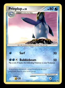 Prinplup 59/127 Uncommon Platinum Pokemon Near Mint - Image 1