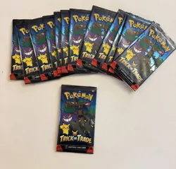 Pokemon Trick or Trade Booster Pack Lot 13 Sealed Halloween Mini Packs - Image 1