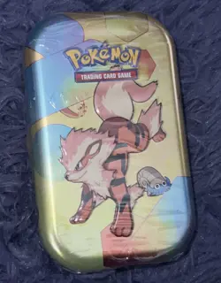 Pokemon 151 Mini Tin Arcanine & Omanyte New & Sealed - Image 1