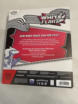 Pokemon TCG Scarlet & Violet White Flare Binder Collection - FACTORY SEALED - Image 2