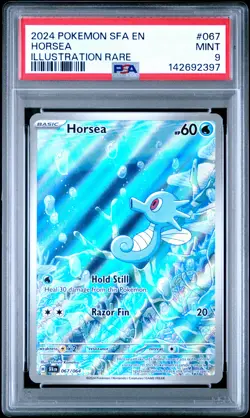 2024 Pokemon Sfa En-Shrouded Fable Illustration Rare Horsea #067 PSA 9 - Image 1