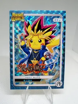 Yugi Muto Yu-Gi-Oh! (Pikachu) #E25 - Blue Holo - Pikachu Cosplay Anime World - Image 1
