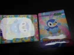 Pokemon Bandai Promo Waterproof Bathroom Menko Card Piplup x2 SET #36 - Image 8