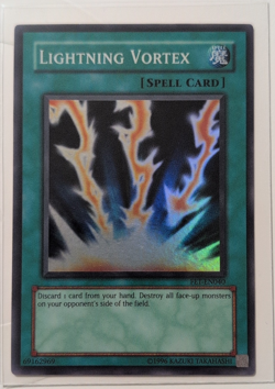 Yu-Gi-Oh! Lightning Vortex FET-EN040 Flaming Eternity Spell Holo Konami English - Image 1