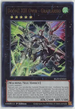 Blazing Dominion Ultra Rare BLZD-EN045 DoomZ XIII Over - Graflareio - Image 1