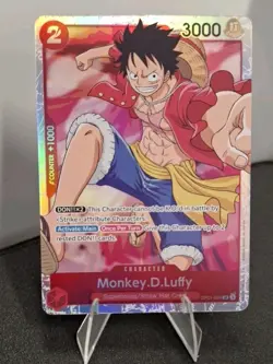 One Piece TCG Monkey.D.Luffy OP01-024 SR Super Rare English Holo FOIL - Image 1