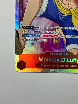 Monkey.D.Luffy OP01-024 - Romance Dawn- SR Near-Mint Super Rare English - Image 4