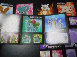 Pokemon Card Coris Promo Non Holo Sticker x4 Gyarados Tyranitar Ditto etc #3948 - Image 3