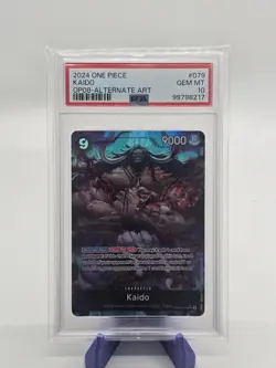 One Piece Card Kaido Alt Art OP08-079 Two Legends PSA 10 - Image 1