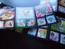 Pokemon Card Coris Promo Non Holo Sticker x4 Pikachu Pichu etc #3991-1 - Image 2