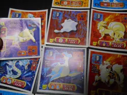 Pokemon Card Amada Sticker Non Holo x25 Mewtwo Snorlax Gyarados Pikachu etc#3911 - Image 2