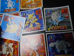 Pokemon Card Amada Sticker Non Holo x25 Mewtwo Snorlax Gyarados Pikachu etc#3911 - Image 4